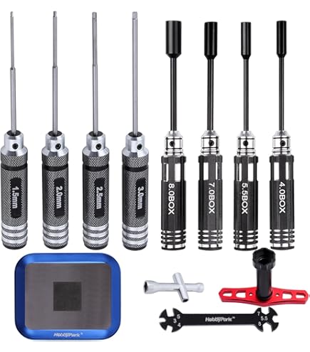 Amazon.com: HobbyPark Hex Nut Driver Set Hexagonal Head Nut Wrench